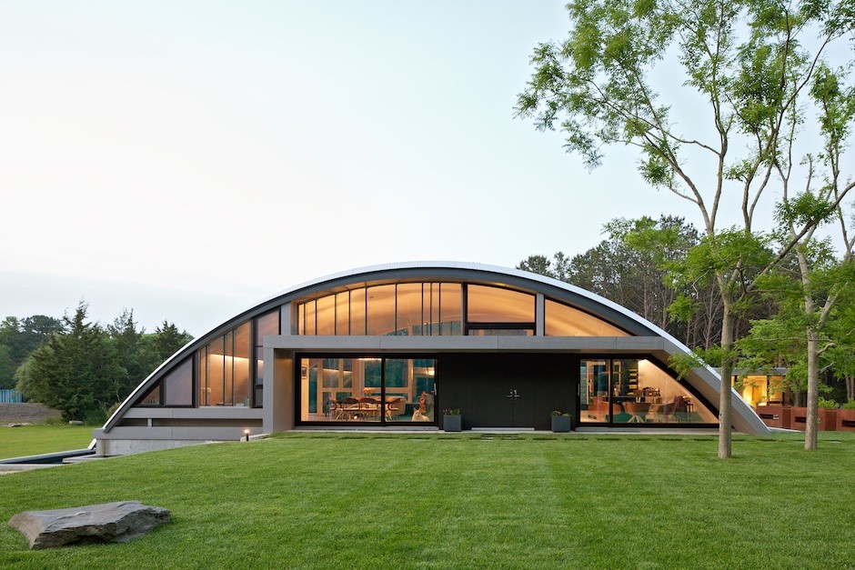 Homes Above and Below: Airplane Hangar and Underground Homes