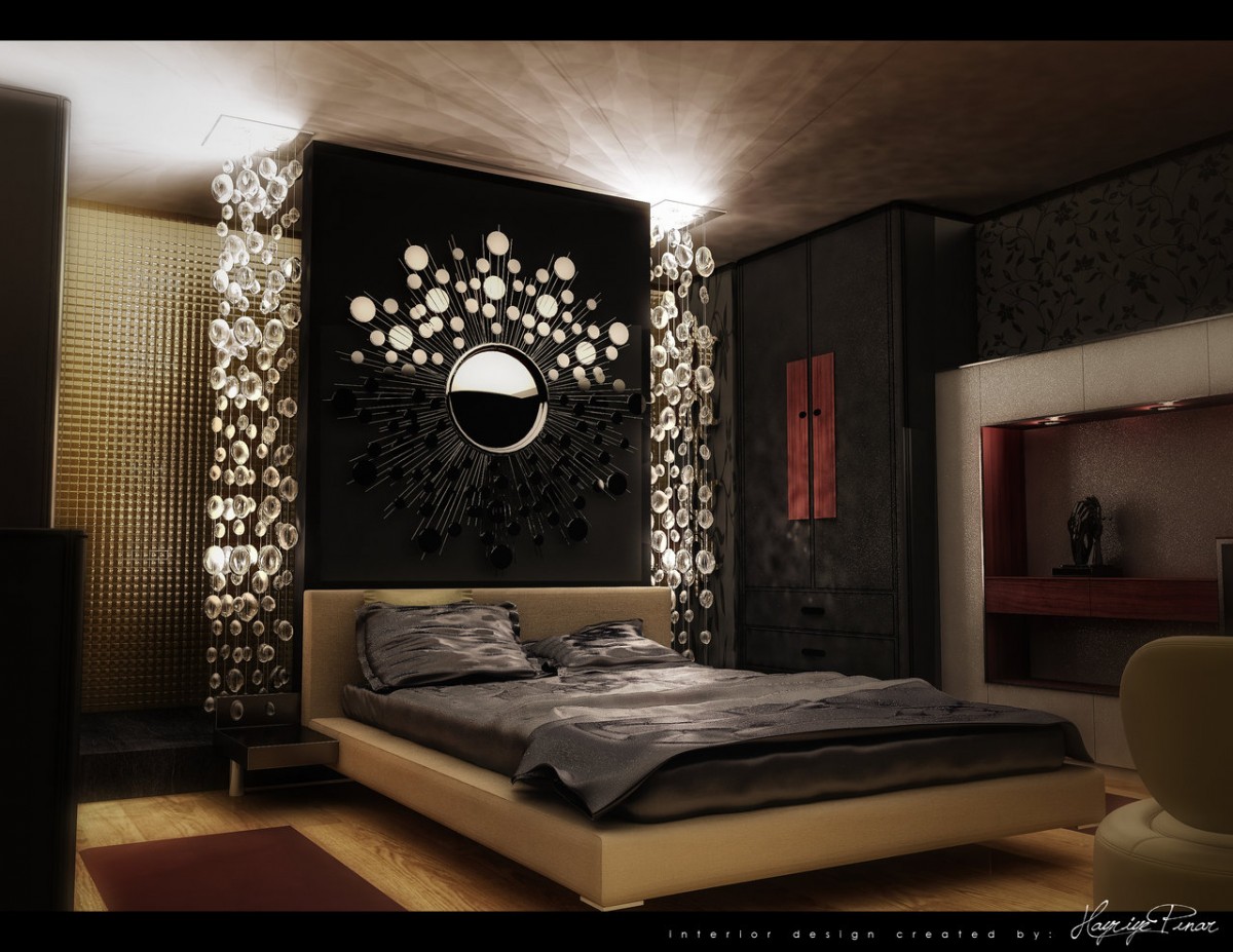 A 3D rendering of a bedroom with a bed and a bedside table, transforming it into a haven.