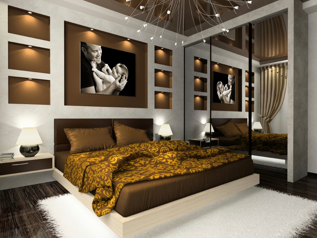 A 3d rendering of a bedroom transformed into a haven.