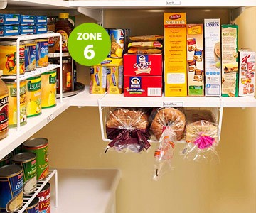 http://ilovedecoration.com/2013/01/16/under-shelf-basket-for-breads-wont-fall-or-get-smashed-also-a-full-pantry-organizing-system-2/