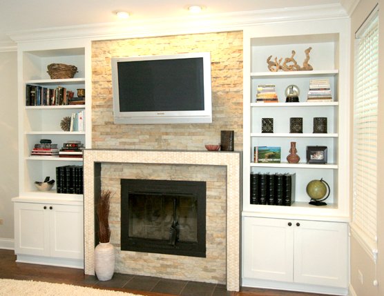 HomeStyler has found some inspiration so you can create your own fireplace backsplash!