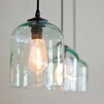 DIY pendant lights made with glass.