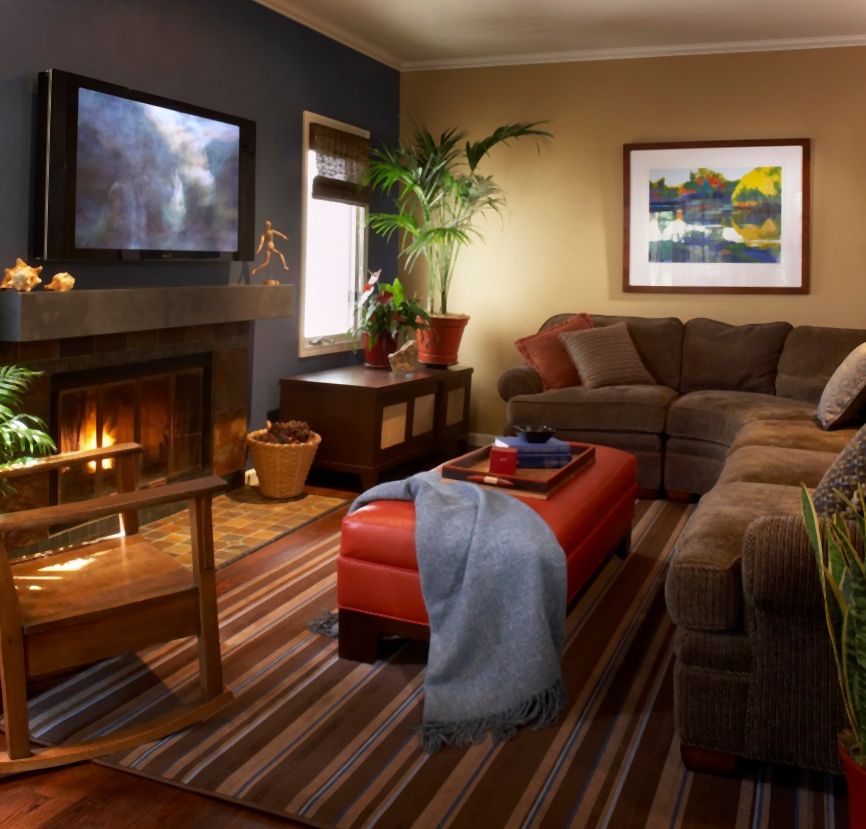 Creating a Cozy Living Space with couches and a fireplace.