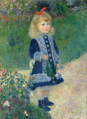Girl with Watering Can by Pierre-Auguste Renoir