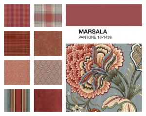 Marsala color scheme.