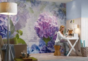 Rhododendron mural wallpaper 