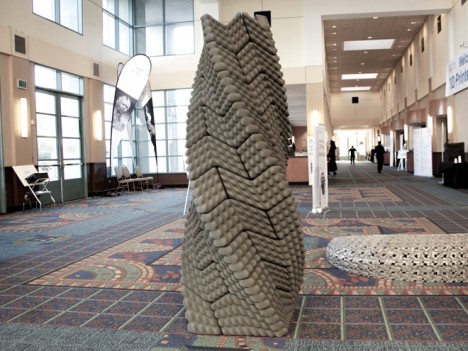 Interlocking 3D printed column (interiordesign2015)
