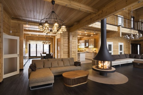 A contemporary log home (loghouse.fi)