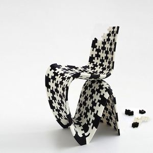 The 3D printed puzzle chair (Pinterest)