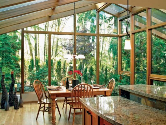 A sunroom is mostly windows, so go with quality (Shop-loghome)
