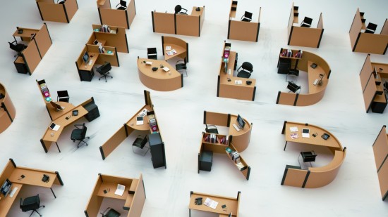 Unique office cubicle design by Benoit Challand (timefordeco)