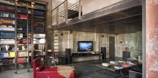 A loft that uses vertical space effectively