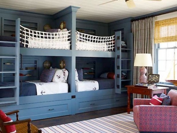 Nautical style bunk beds