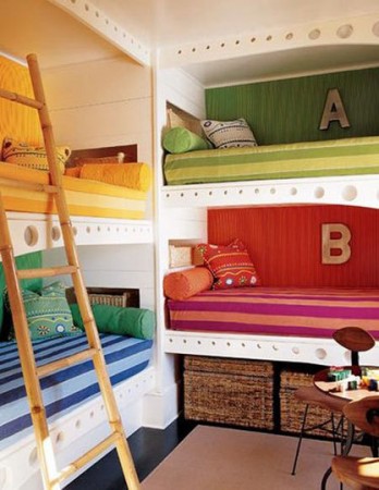 Bunk beds are a space-saving solution 