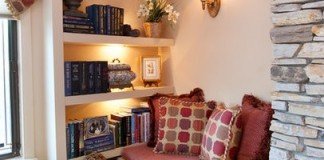A corner of the room is all that is needed for a cozy nook