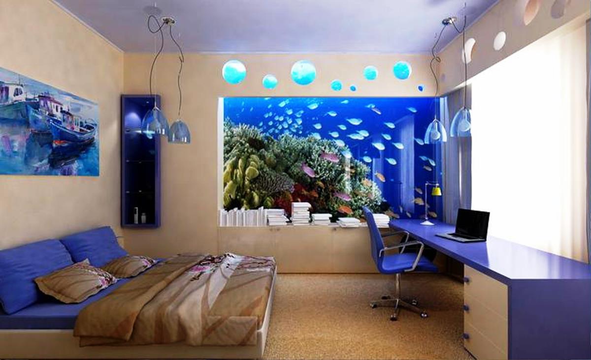 The Home Aquarium for a Unique Interior Feature