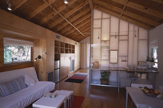 High ceilings in tiny house