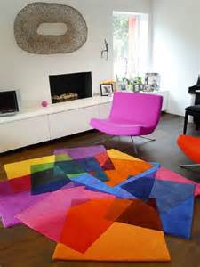 Area rugs add color to a room 