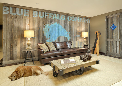 Recycled wood walls 