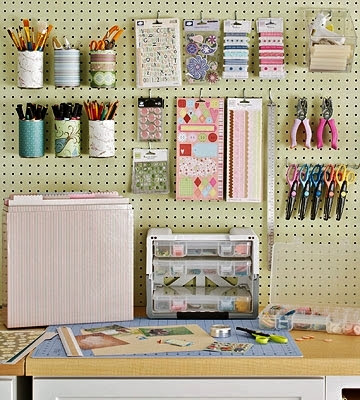 Creative storage for crafting supplies