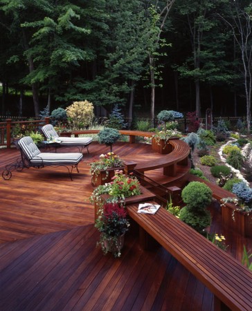 Making the Most of Your Backyard Deck in a wooded area.