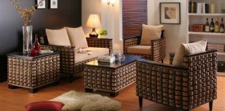 Rattan is a stylish option for indoor seating
