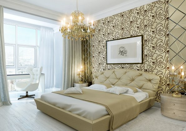 A feature wall is perfect to bring focus to the bed