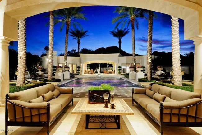 A luxurious outdoor living space