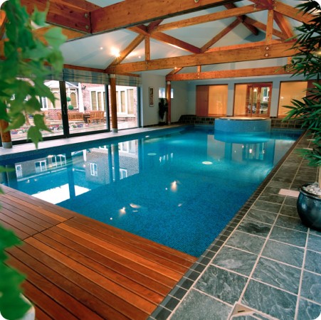Privacy is a key featured benefit of an indoor pool