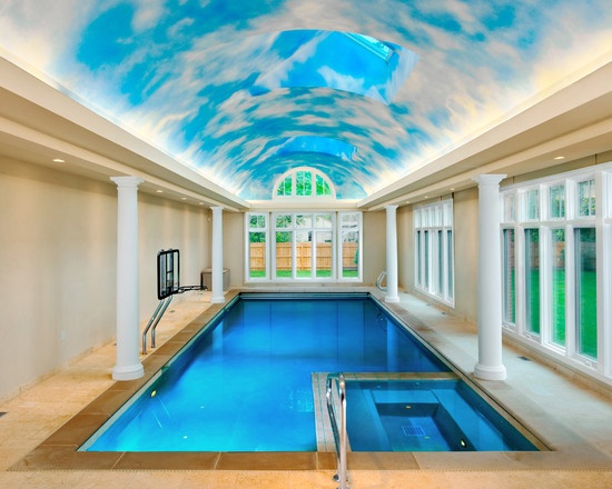 Well-insulated windows can cut down on energy costs of maintaining an indoor swimming pool