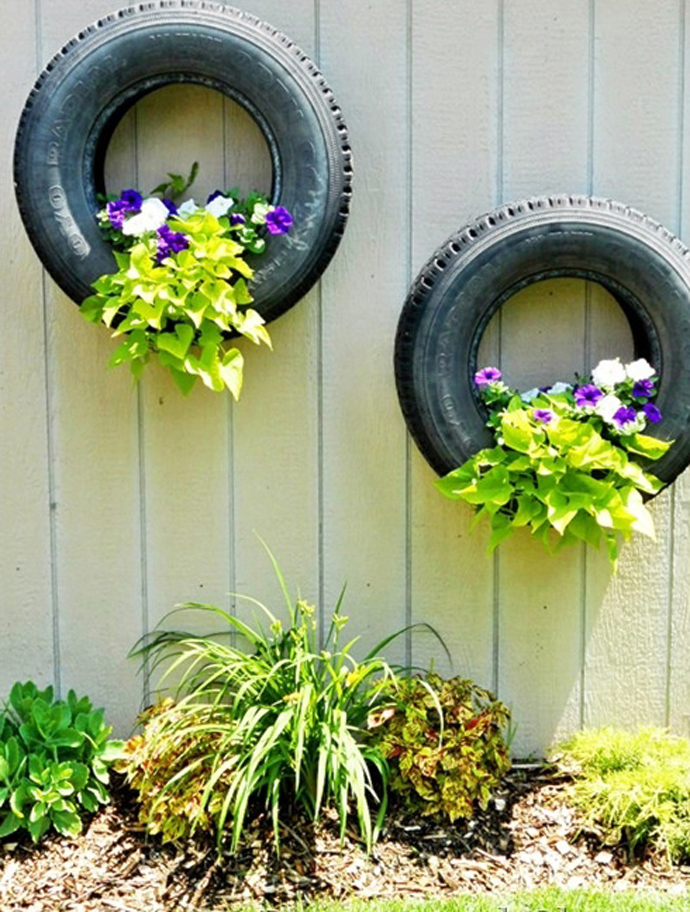 48 ideas for recycling old pallets, tires and even the whole cars (26)