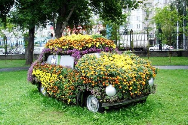 48 ideas for recycling old pallets, tires and even the whole cars (32)
