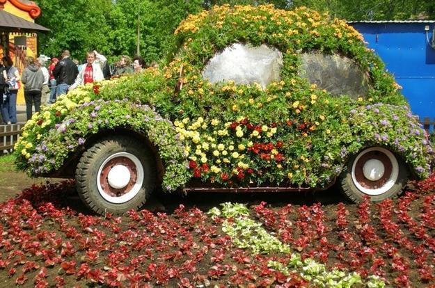 48 ideas for recycling old pallets, tires and even the whole cars (33)