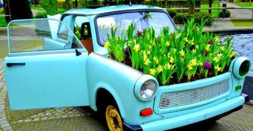 48 ideas for recycling old pallets, tires and even the whole cars (43)