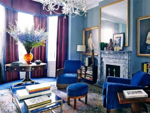 Gorgeous blues and purples combine to make a statement 