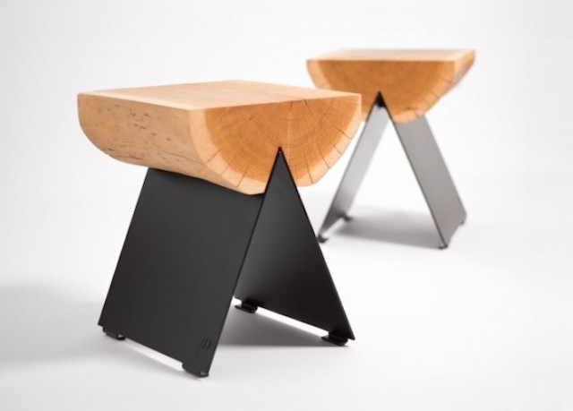 Modern Wooden Stools by WitaminaD (fubiz.net)