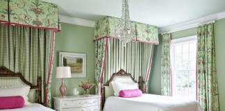 Twin beds make the guest room versatile