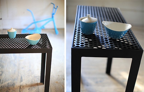 Trend Alert: Two pictures showcasing a table with two bowls featuring the captivating Perforated Design.