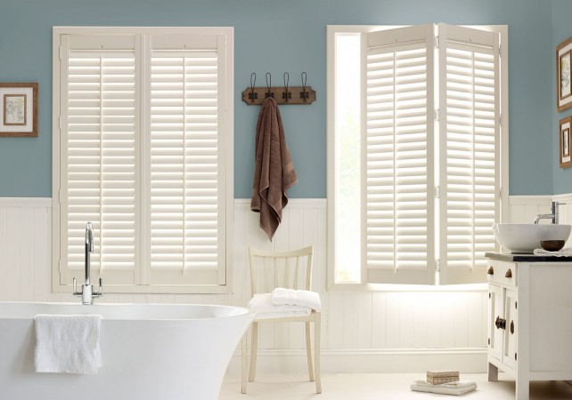 Shutters provide great privacy and can be opened to enjoy an unobstructed view 