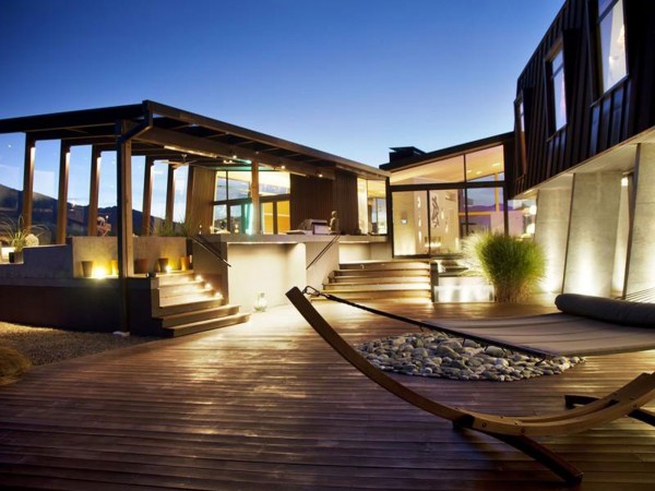 Modern outdoor living space