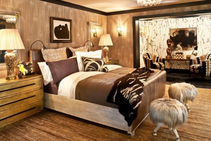 High glamour in this Kelly Wearstler bedroom 