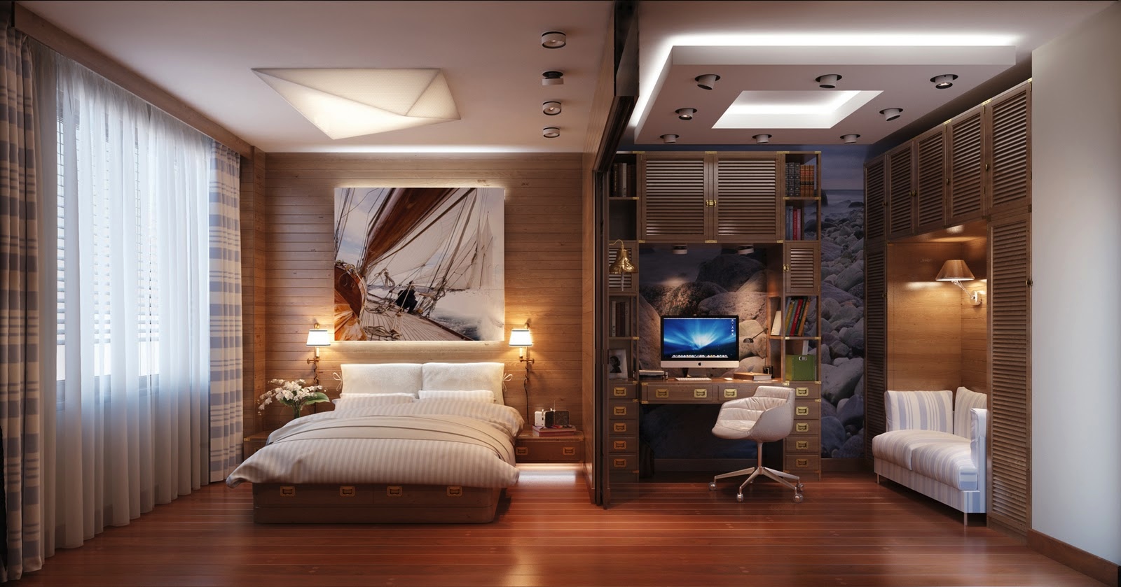 Minimalist Office In Bedroom Ideas 