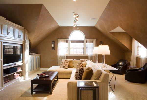 A cozy attic room to relax