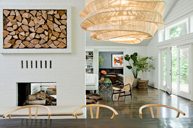 Artistic features add character to this space