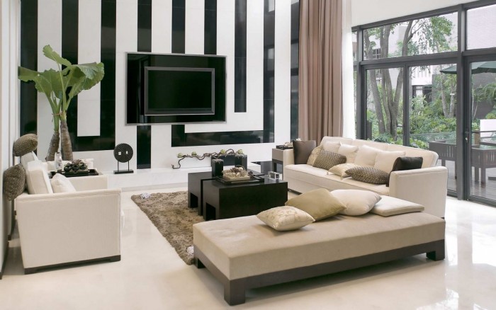 Integrating the television into the room design