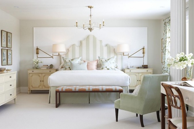 Beautiful serene bedroom design 