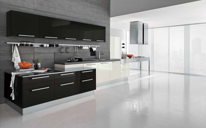3 Reasons to Love the Modern Kitchen with black and white cabinets.