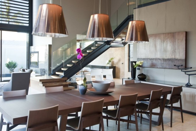 A modern dining space ready for entertaining