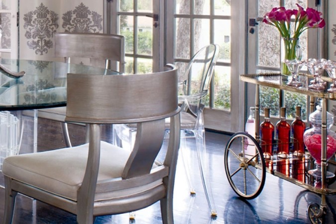 A household champion - the Bar Cart and its versatility in dining room setup.