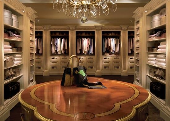 Beautifully appointed walk-in closet 